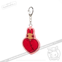 Load image into Gallery viewer, Plushie Dreadfuls - Emotional Support Shrimp Keychain Keychain
