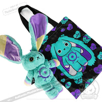 Load image into Gallery viewer, Plushie Dreadfuls - Epilepsy Rabbit - Plush Stuffed Animal - Mysterious
