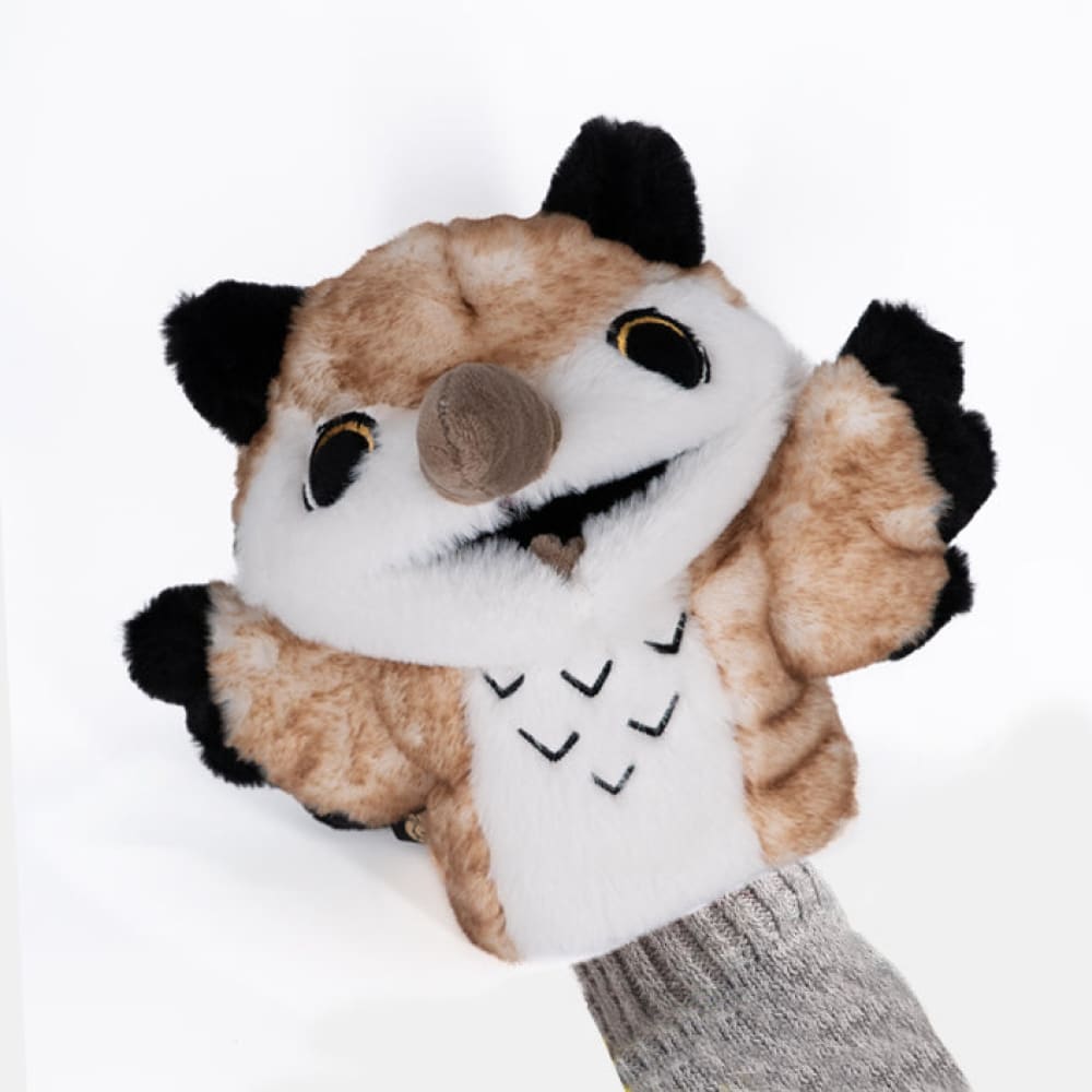 Plushie Dreadfuls -  Existential Horror Owl Puppet - Plush Stuffed Animal - Mysterious