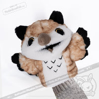 Load image into Gallery viewer, Plushie Dreadfuls - Existential Horror Owl Plush Stuffed Animal Toy
