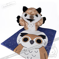 Load image into Gallery viewer, Plushie Dreadfuls - Existential Horror Owl Plush Stuffed Animal Toy
