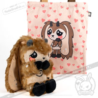 Load image into Gallery viewer, Plushie Dreadfuls - Fawn Response Rabbit Plush Stuffed Animal
