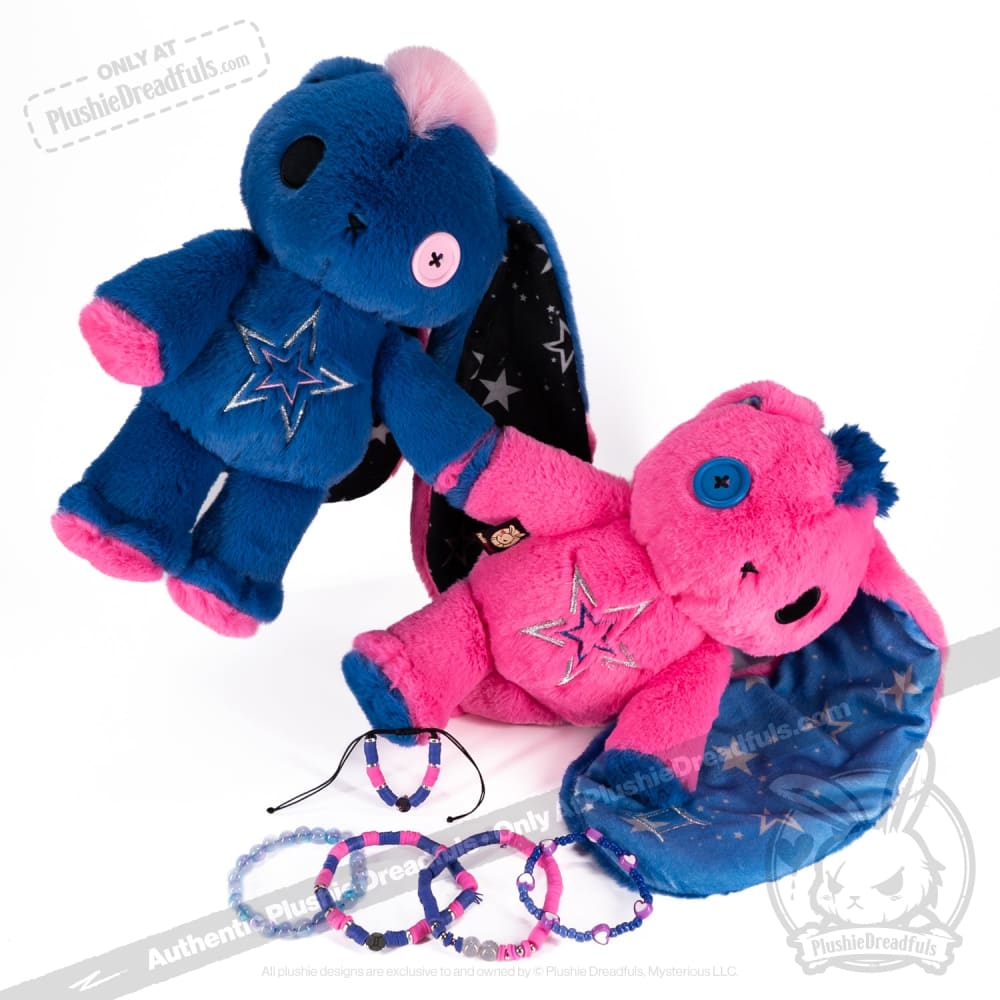 Plushie Dreadfuls - Gemini Rabbit Stacking Friendship Bracelet