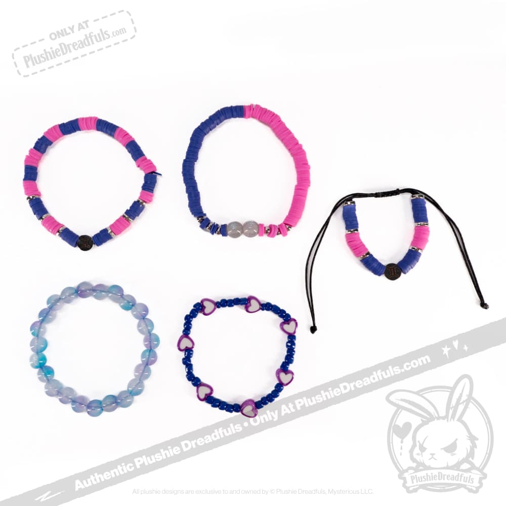 Plushie Dreadfuls - Gemini Rabbit Stacking Friendship Bracelet