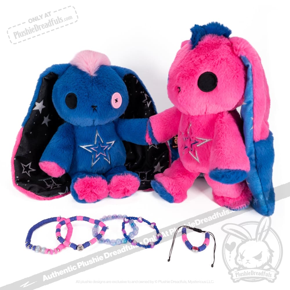 Plushie Dreadfuls - Gemini Rabbit Stacking Friendship Bracelet