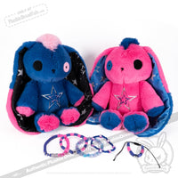 Load image into Gallery viewer, Plushie Dreadfuls - Gemini Rabbit Stacking Friendship Bracelet
