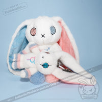 Load image into Gallery viewer, Plushie Dreadfuls - Gender Dysphoria Rabbit Plush Keychain Accessory Keychain
