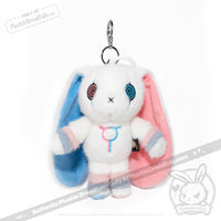 Load image into Gallery viewer, Plushie Dreadfuls - Gender Dysphoria Rabbit Plush Keychain Accessory Keychain
