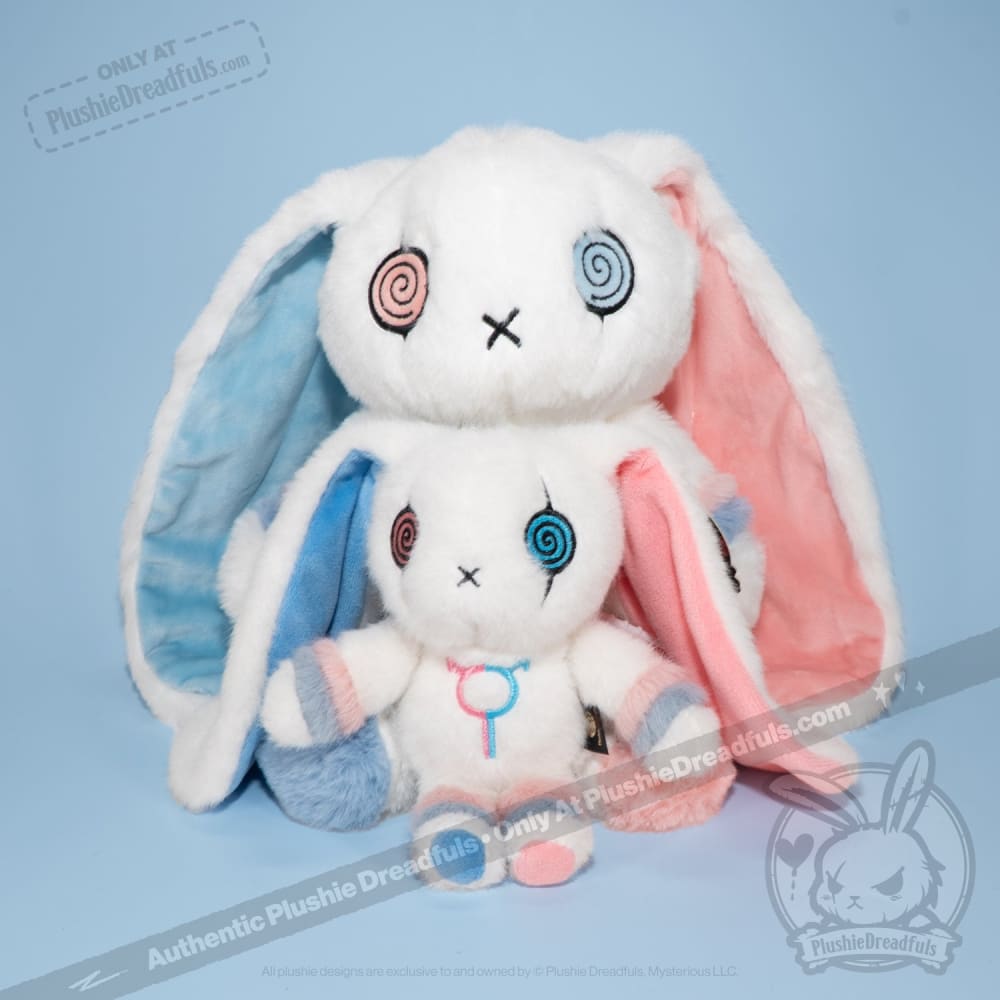 Plushie Dreadfuls - Gender Dysphoria Rabbit Plush Keychain