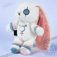 Load image into Gallery viewer, Plushie Dreadfuls - Gender Dysphoria Rabbit - Plush Stuffed Animal - Mysterious
