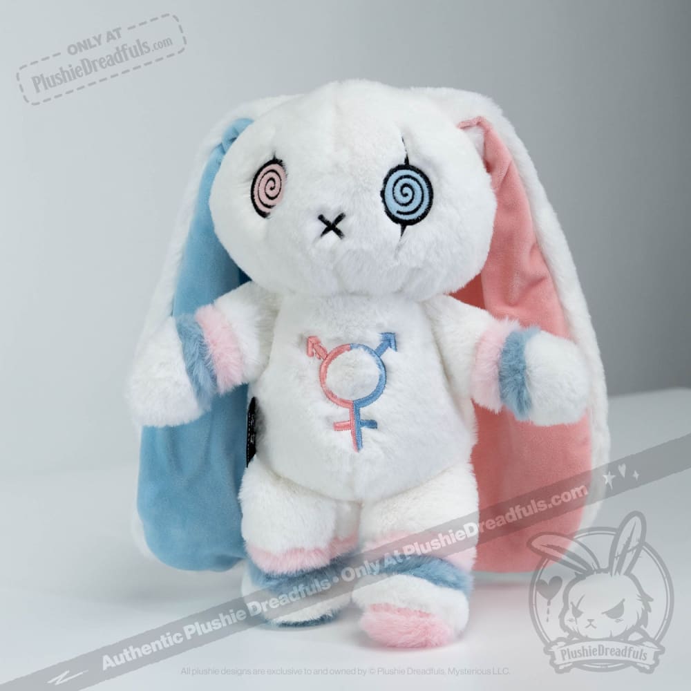 Plushie Dreadfuls - Gender Dysphoria Rabbit - Plush Stuffed Animal - Mysterious