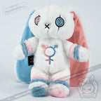 Plushie Dreadfuls - Gender Dysphoria Rabbit - Plush Stuffed Animal - Mysterious