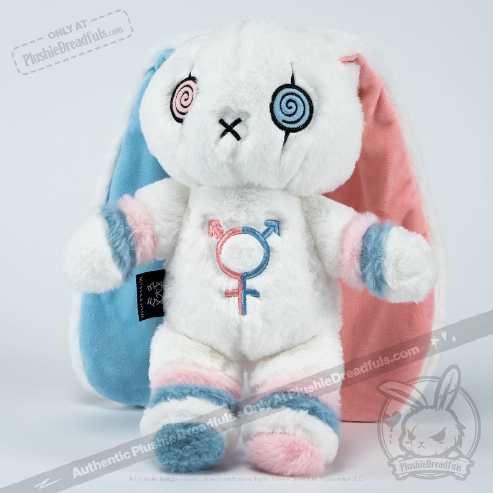 Plushie Dreadfuls - Gender Dysphoria Rabbit - Plush Stuffed Animal - Mysterious