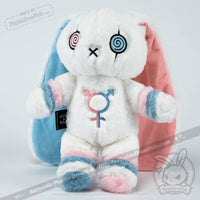 Load image into Gallery viewer, Plushie Dreadfuls - Gender Dysphoria Rabbit - Plush Stuffed Animal - Mysterious
