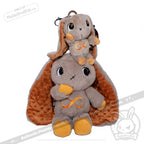 Plushie Dreadfuls - Gold Autism Rabbit Plush Keychain Accessory Keychain