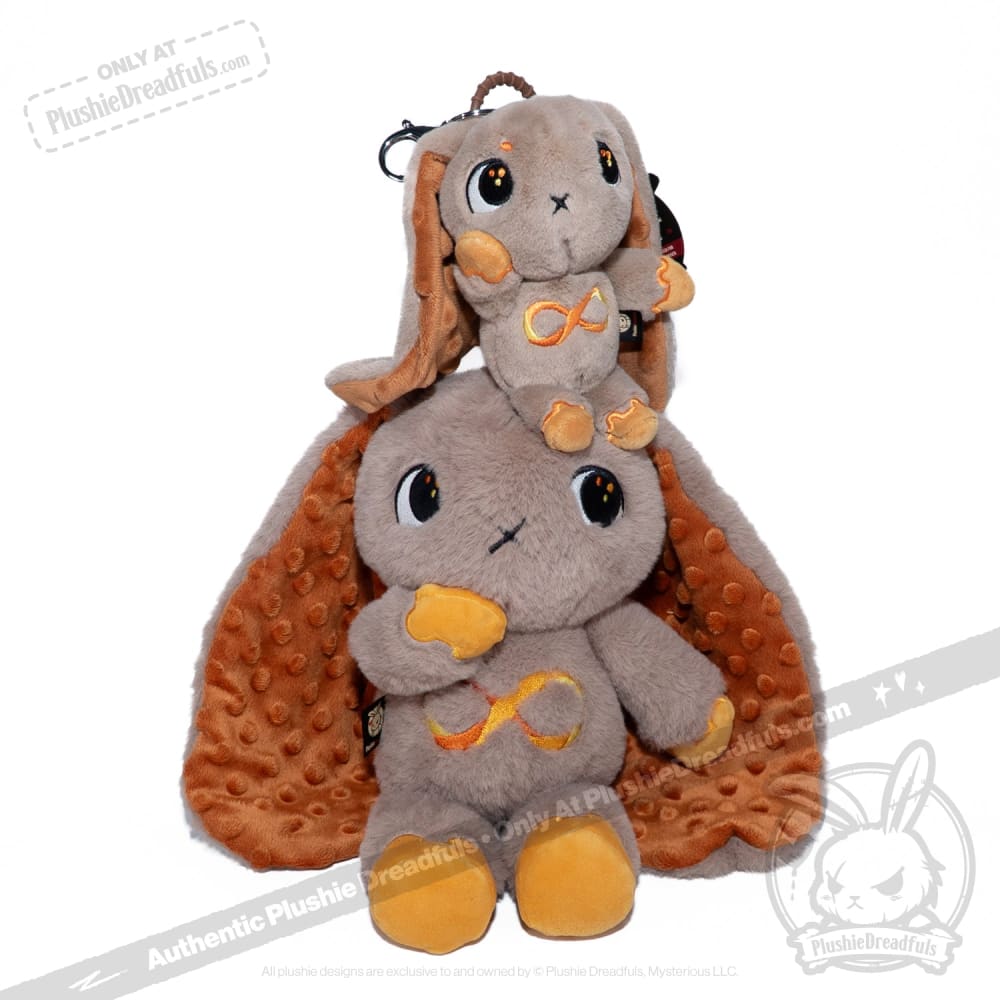 Plushie Dreadfuls - Gold Autism Rabbit Plush Keychain Accessory Keychain