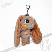 Load image into Gallery viewer, Plushie Dreadfuls - Gold Autism Rabbit Plush Keychain Accessory Keychain

