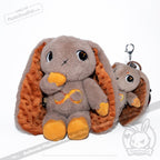 Plushie Dreadfuls - Gold Autism Rabbit Plush Keychain Accessory Keychain