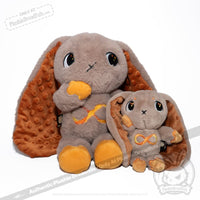 Load image into Gallery viewer, Plushie Dreadfuls - Gold Autism Rabbit Plush Keychain Accessory Keychain
