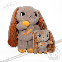 Load image into Gallery viewer, Plushie Dreadfuls - Gold Autism Rabbit Plush Keychain Accessory Keychain
