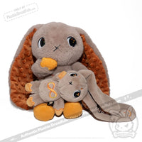Load image into Gallery viewer, Plushie Dreadfuls - Gold Autism Rabbit Plush Keychain Accessory Keychain
