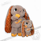 Plushie Dreadfuls - Gold Autism Rabbit Plush Keychain Accessory Keychain