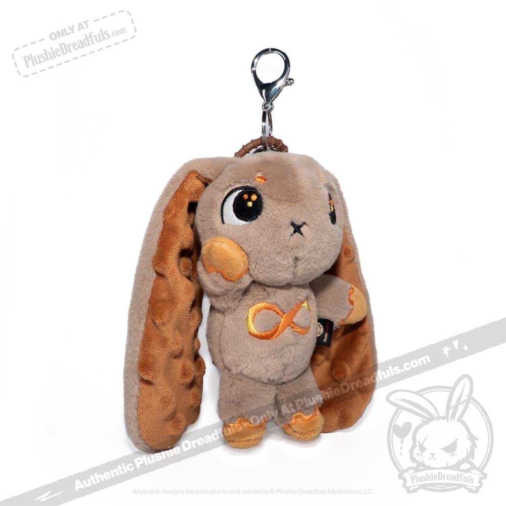 Plushie Dreadfuls - Gold Autism Rabbit Plush Keychain Accessory Keychain