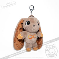 Load image into Gallery viewer, Plushie Dreadfuls - Gold Autism Rabbit Plush Keychain Accessory Keychain
