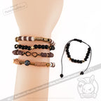 Plushie Dreadfuls - Gold Autism Rabbit Stacking Friendship Bracelet