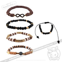 Load image into Gallery viewer, Plushie Dreadfuls - Gold Autism Rabbit Stacking Friendship Bracelet
