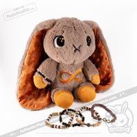 Load image into Gallery viewer, Plushie Dreadfuls - Gold Autism Rabbit Stacking Friendship Bracelet
