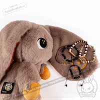 Load image into Gallery viewer, Plushie Dreadfuls - Gold Autism Rabbit Stacking Friendship Bracelet
