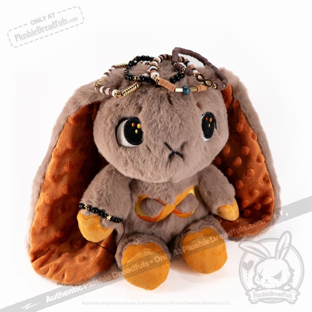 Plushie Dreadfuls - Gold Autism Rabbit Stacking Friendship Bracelet