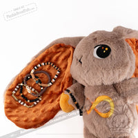 Load image into Gallery viewer, Plushie Dreadfuls - Gold Autism Rabbit Stacking Friendship Bracelet
