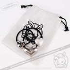 Plushie Dreadfuls - Goth Girl 3 Heart Bracelet Set