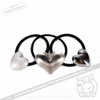 Load image into Gallery viewer, Plushie Dreadfuls - Goth Girl 3 Heart Bracelet Set
