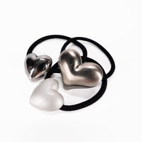 Load image into Gallery viewer, Plushie Dreadfuls - Goth Girl 3 Heart Bracelet Set
