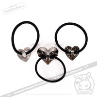 Load image into Gallery viewer, Plushie Dreadfuls - Goth Girl 3 Heart Bracelet Set
