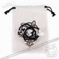 Load image into Gallery viewer, Plushie Dreadfuls - Goth Girl 3 Heart Bracelet Set
