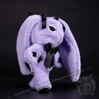 Load image into Gallery viewer, Plushie Dreadfuls - Goth Rabbit Plush Stuffed Animal Plush
