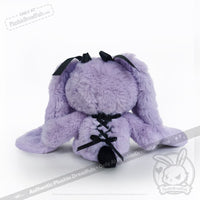 Load image into Gallery viewer, Plushie Dreadfuls - Goth Rabbit Plush Stuffed Animal Plush
