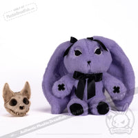 Load image into Gallery viewer, Plushie Dreadfuls - Goth Rabbit Plush Stuffed Animal Plush
