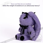 Plushie Dreadfuls - Goth Rabbit Plush Stuffed Animal Plush