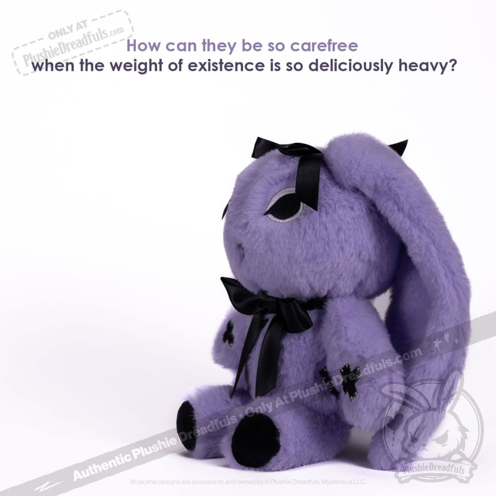 Plushie Dreadfuls - Goth Rabbit Plush Stuffed Animal Plush