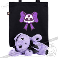 Load image into Gallery viewer, Plushie Dreadfuls - Goth Rabbit Plush Stuffed Animal Plush
