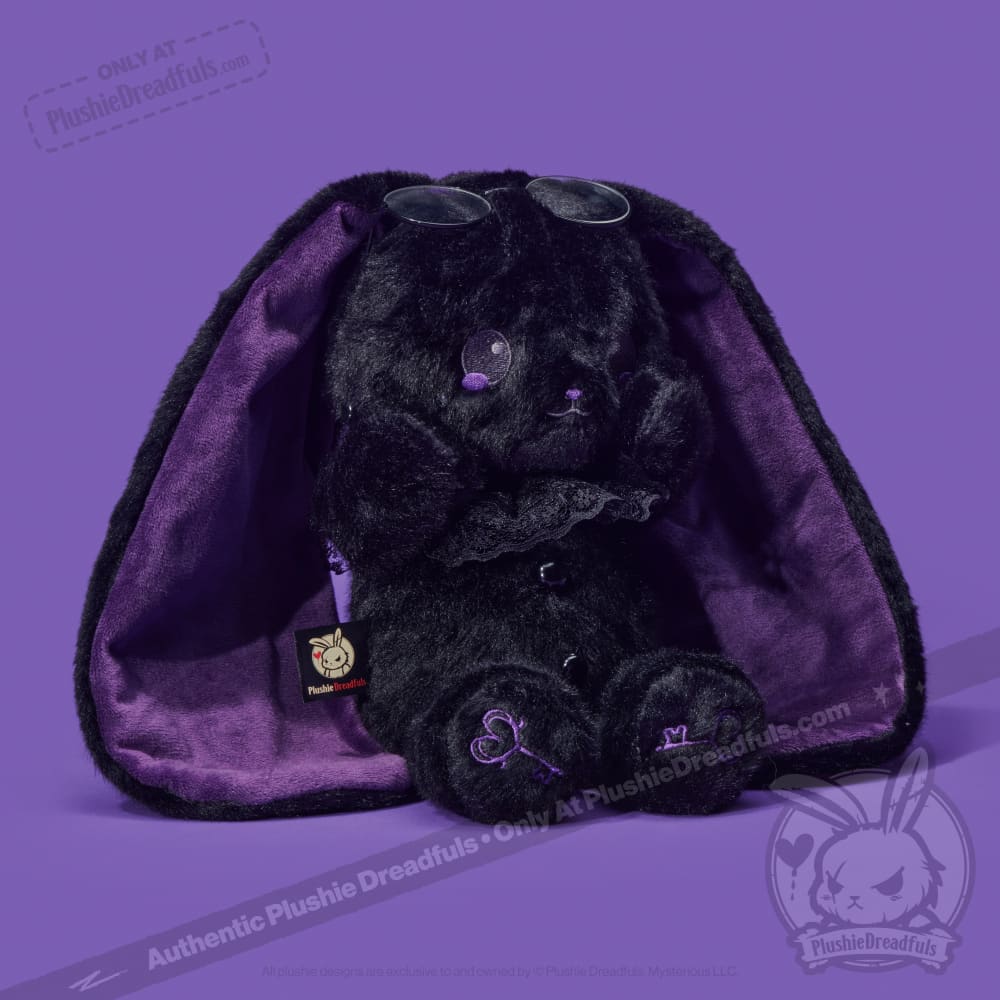 Plushie Dreadfuls - Goth Shy Rabbit - Plush Stuffed Animal plush