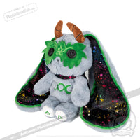 Load image into Gallery viewer, Plushie Dreadfuls - Grey Witch Rabbit - Plush Stuffed Animal - Mysterious
