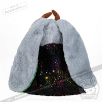 Load image into Gallery viewer, Plushie Dreadfuls - Grey Witch Rabbit - Plush Stuffed Animal - Mysterious
