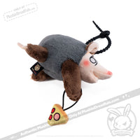 Load image into Gallery viewer, Plushie Dreadfuls - Hangry Pizza Opossum Plush Keychain Keychain
