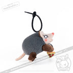 Plushie Dreadfuls - Hangry Pizza Opossum Plush Keychain Keychain